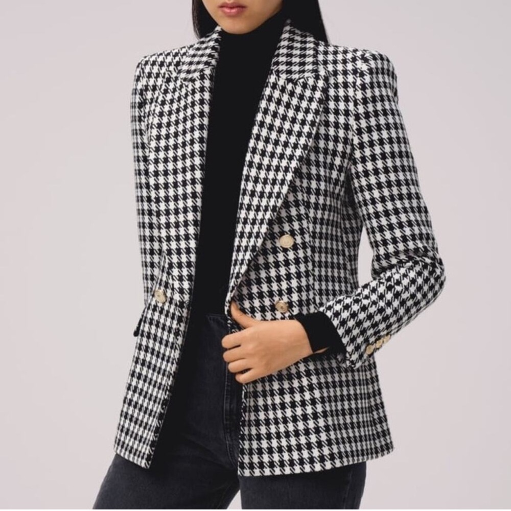 Zara houndstooth blazer